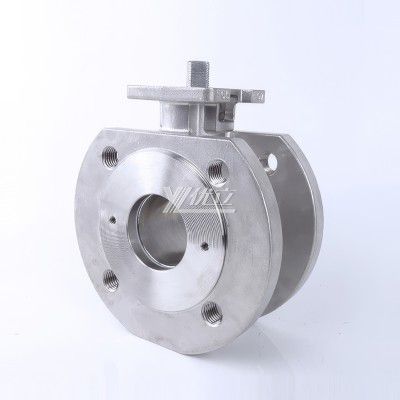 YOULI High Temperature ANSI 150lb Jis 10k Pn16 304 316 WCB Stainless Steel  Flange Manual Italy-type Thin Wafer Ball Valve