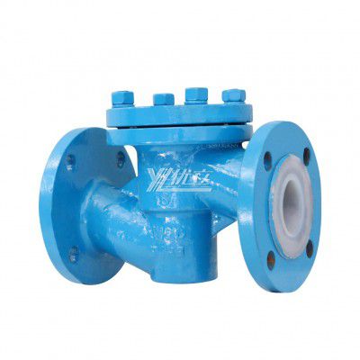 YOULI ANSI 150LB 304 316 1.6mpa Stainless Steel 304 316 WCB Fluorine Lining F4 F46 FEP PFA Lift Non-return Flanged Check Valve