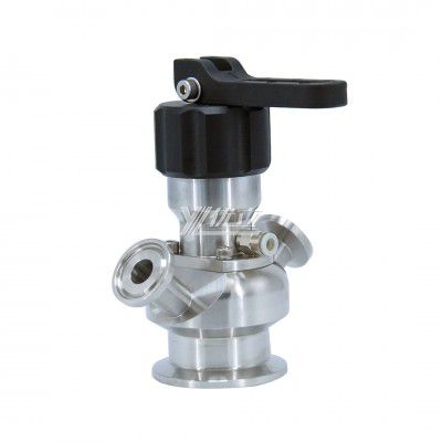 YOULI Hygienic Food Grade Sanitary Stainless Steel 304 316 Manual Pneumatic Plastic Handle Sterile Clamped Sample Valve