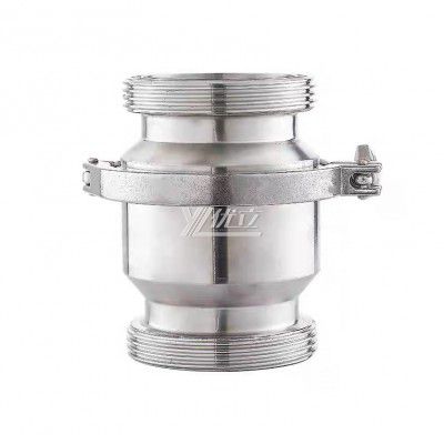 YOULI Hygienic Food Grade Sanitary Stainless Steel SMS Male Threading Check Valves