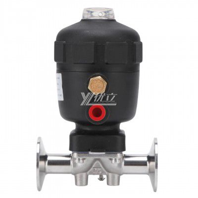 YOULI Premium Hygienic Food Grade Sanitary Stainless Steel 316L Biological Pneumatic Straight Tri-Clamped Diaphragm Valve