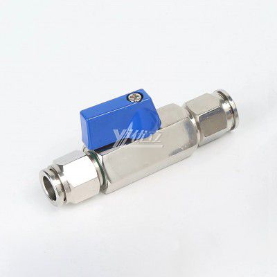 YOULI 1/8" 1/4" NPT BSP 1000WOG PN63 304 316 Stainless Steel Manual Quickly Plug Mini Ball Valve
