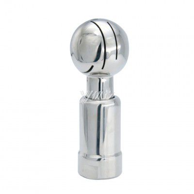 YOULI Food Grade Sanitary 360 Degree CIP Nozzle Tank Cleaning Stainless Steel Female Threaded Rotary Cleaning Spray Ball