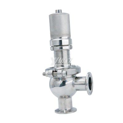 YOULI Best-in-Class A81X-1 Hygienic Food Grade Sanitary Stainless Steel 304 316L Adjustable Tri Clamped Sanitary Safety Valve