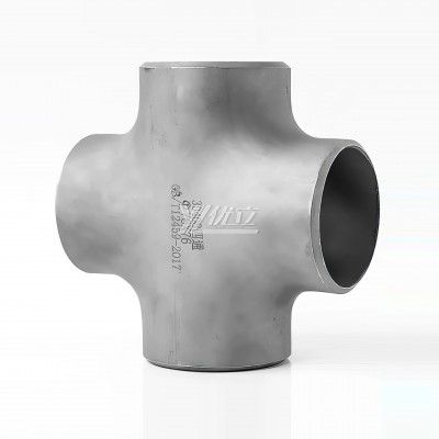 YOULI Industrial Shot Blasting Pickling Stainless Steel ANSI SCH40-SCH160 304 SS316L 4 Way Pipe Fitting Butt Welding Equal Cross