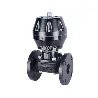 YOULI ANSI 150LB EG641J Stainless Steel 304 316 1.6mpa WCB Rubber Lined Pneumatic Flange Diaphragm Valve