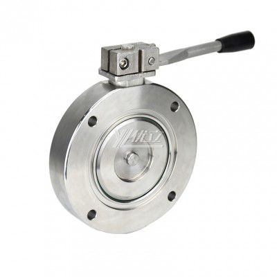 YOULI 304 316 Stainless Steel WCB Manual GI-A Series Type Negative Pressure High Vacuum Butterfly Valve
