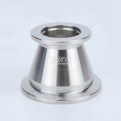YOULI Hygienic Food Grade Sanitary Stainless Steel 304 SS316L  KF25 KF40 KF50 Tri-clamp Pipe Fitting  Vacuum Concentric Reducer