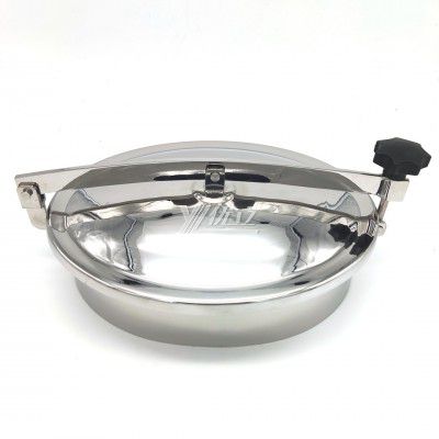 YOULI Hygienic Food Grade SS 304 316L Stainless Steel Cover with Plastic Handle No Pressure Tanks Elliptical Outward Manhole
