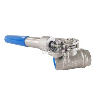 YOULI RC NPT BSP 1000-2000wog 1.6-6.4mpa 304 316 WCB Stainless Steel Automatic Reset Handle 2PC Threaded Ball Valve