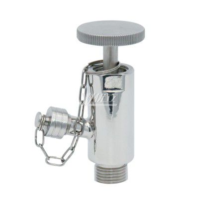 YOULI Manufacture Hygienic Food Grade Sanitary With chain Stainless Steel 304 316L Manual Male Threaded Sample Valve