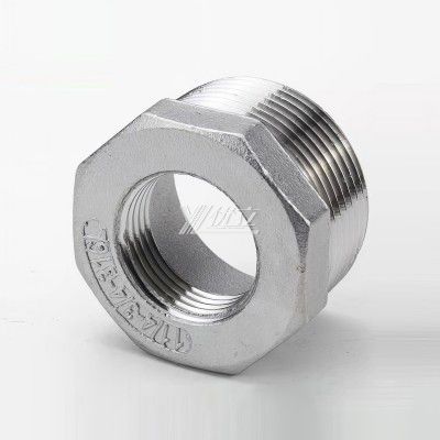 YOULI Stainless Steel 304 SS316L BSP NPT Pipe Fitting Hexagonal Reducing Threaded Bushing