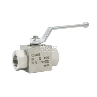 YOULI Hydraulic Pressure NPT BSP 6000psi PN320-500 Stainless Steel 304 316 WCB KHB High Pressure 2 Way  Female Thread Ball Valve