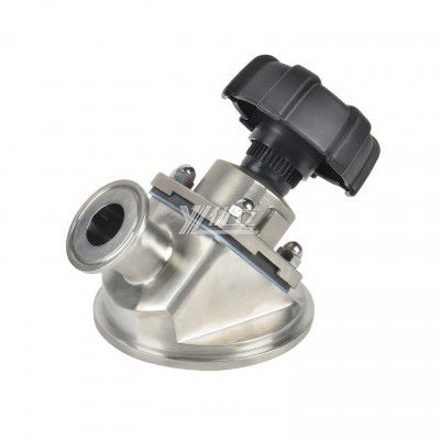 YOULI Hygienic Food Grade Sanitary Stainless Steel 316L Biological Pharmaceutical Manual Tank Tr Clamped Diaphragm Bottom Valve