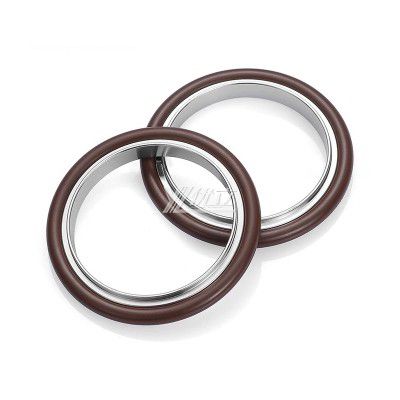 YOULI Hygienic Food Grade High Temperature KF25 KF40 304 Bracket Sanitary FKM VITON Sealing Ring Rubber Tri Clamp Vacuum Gasket