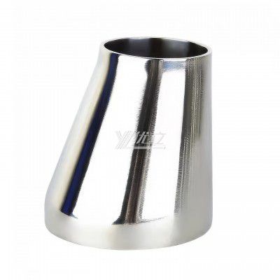 YOULI Hygienic Food Grade Sanitary Stainless Steel 304 SS316L 3A SMS DIN ISO Welded Pipe Fitting Eccentric Welded Reducer