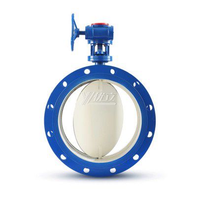 YOULI 304 316 Stainless Steel Smoke air Dust Pn10 WCB High Temperature Ventilation Manual Aeration Flanged Butterfly Valve