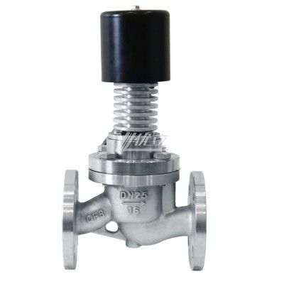 YOULI ZCG Stainless Steel 304 316 Explosion-proof Steam High Temperature with Cooling Rib AC220V DC24V Flanged Solenoid Valve