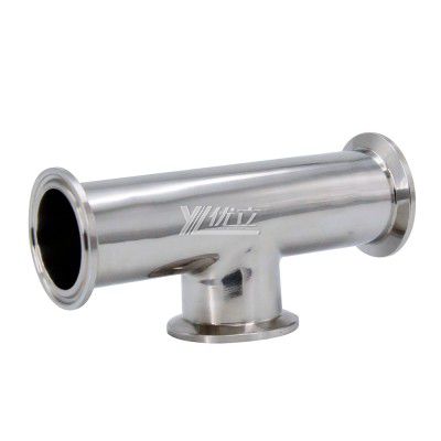 Sanitary Stainless Steel Clamp Straight End Short Equal Tee