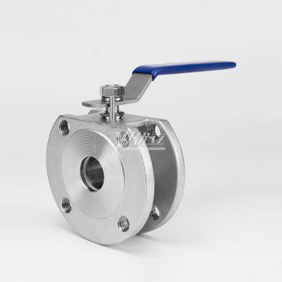 YOULI Jis10k Pn16-64 ANSI 150LB 304 316 Stainless Steel Worm Wheel Flanged Manual Italy Thin Wafer Ball Valve